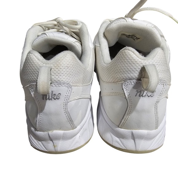 Nike Mens White Leather Athletic Running Shoes Size 14 - Picture 4 of 7